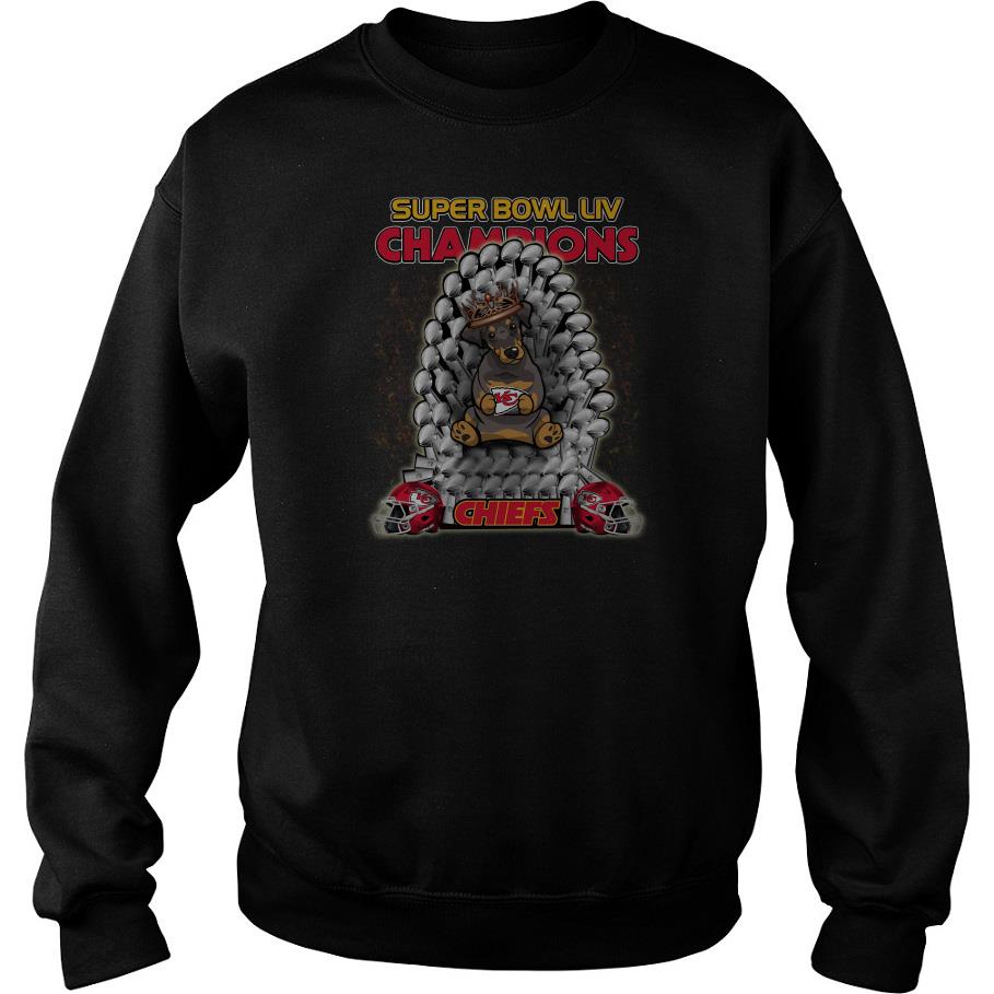 Doberman Iron Throne Super Bowl Liv Champions Chiefs Sweatshirt SFA