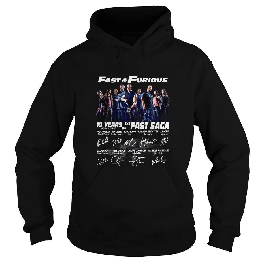 Fast And Furious 19 Years Of The Fast Saga Signatures Hoodie SFA