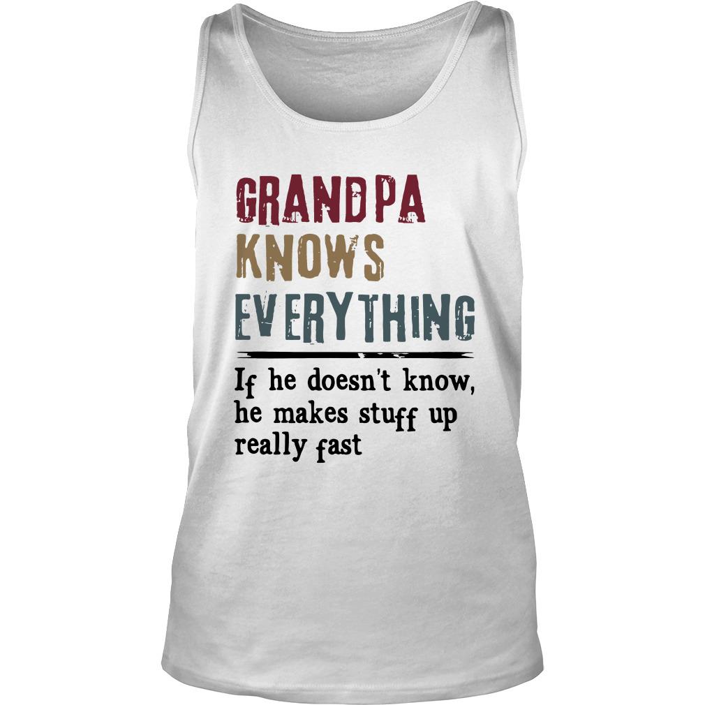 Grandpa Knows Everything Tank Top SFA