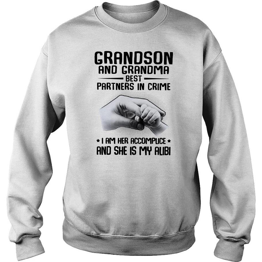 Grandson And Grandma Best Partners In Crime Sweatshirt SFA