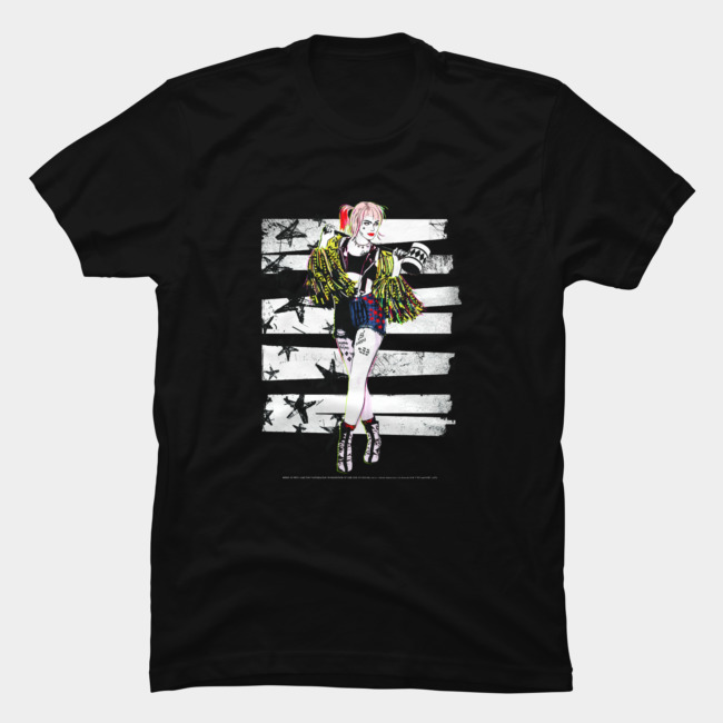 Harley Quinn Stars & Stripes T Shirt SFA