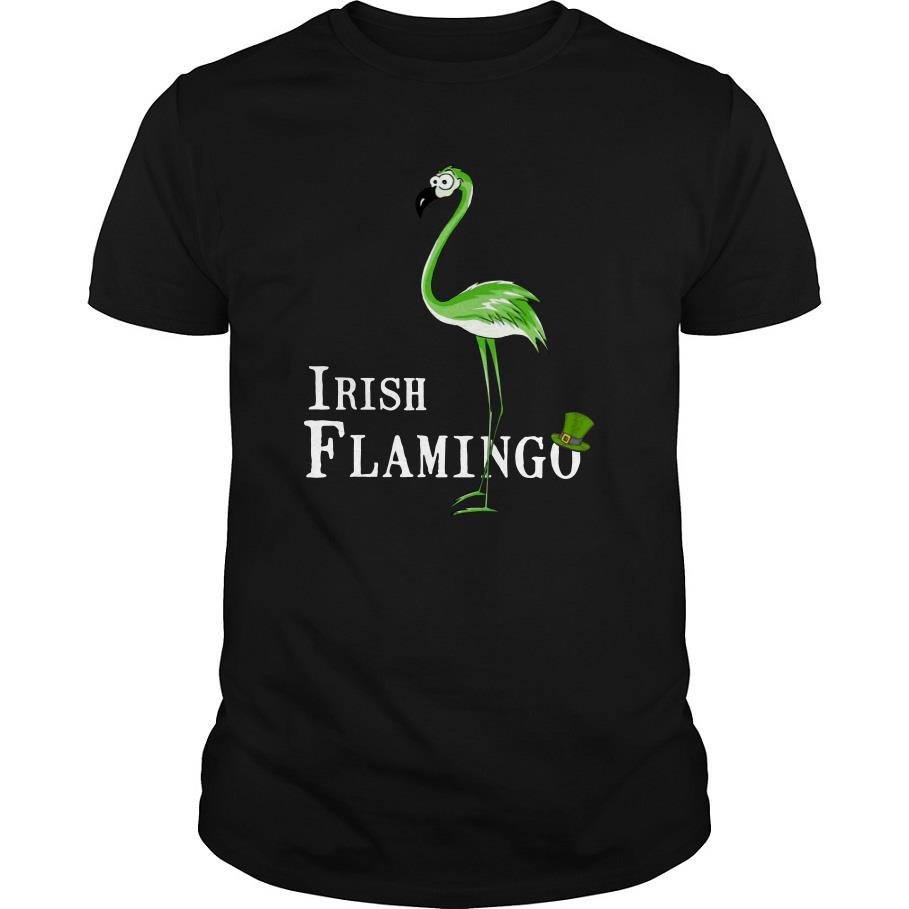 Irish Flamingo St Patrick’s Day T Shirt SFA