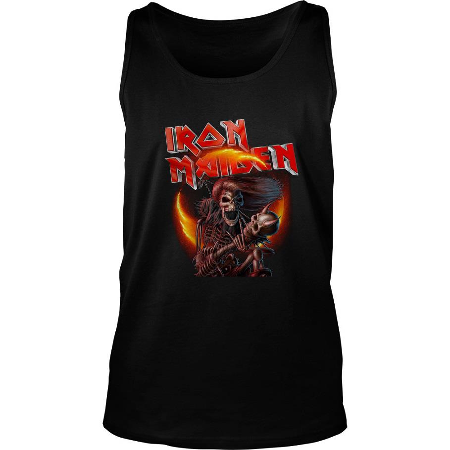 Iron Maiden Skull Hard Rock Guitar Tank Top SFA