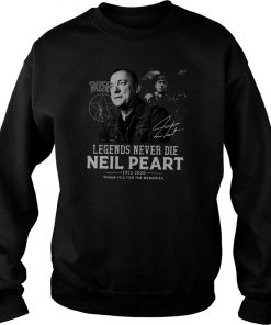 Legends Never Die Neil Peart Thank You For The Memories Sweatshirt SFA