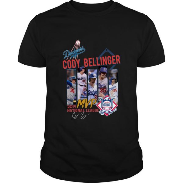 Los Angeles Dodgers Cody Bellinger Mvp 2019 National League Signature T Shirt SFA