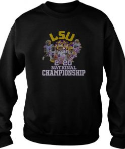 Lsu Tigers 2020 National Championship Signatures Sweatshirt SFA