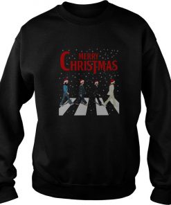Merry Christmas The Beatles Santa Hat Abbey Road Sweatshirt SFA