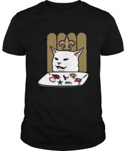 New Orleans Saints Woman Yelling At A Cat T Shirt SFA
