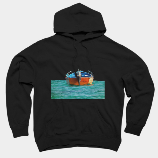 Photography Rowboat Boat Sea Oil Paint Hoodie SFA