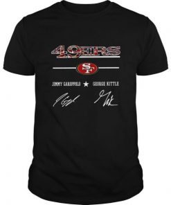 San Francisco 49ers Jimmy Garoppolo George Kittle Signature T Shirt SFA