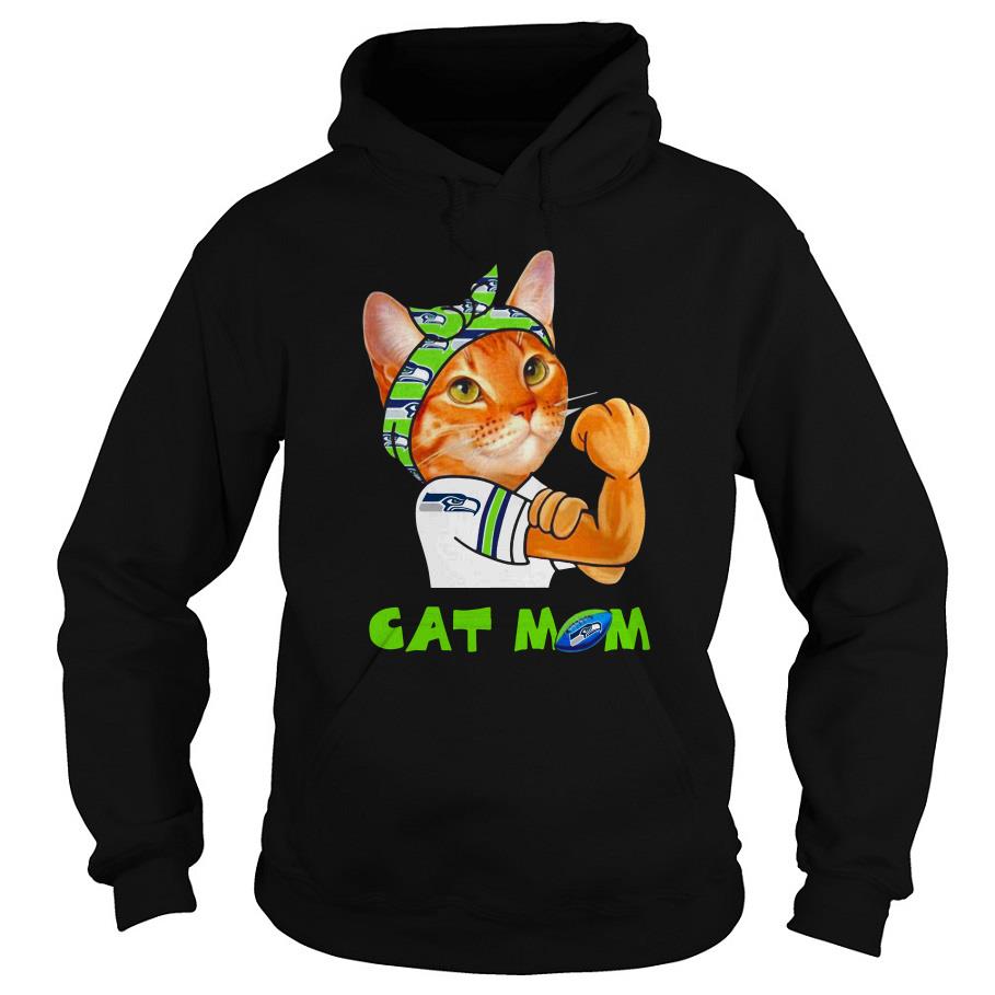 Seattle Seahawks Cat Mom Hoodie SFA