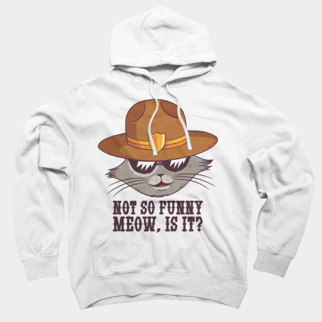 Sheriff Not So Funny Meow Cat Hoodie SFA