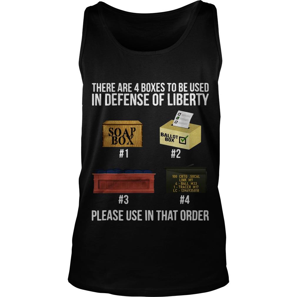 There Are 4 Boxes To Be Used In Defense Of Liberty Soap Box Tank Top SFA