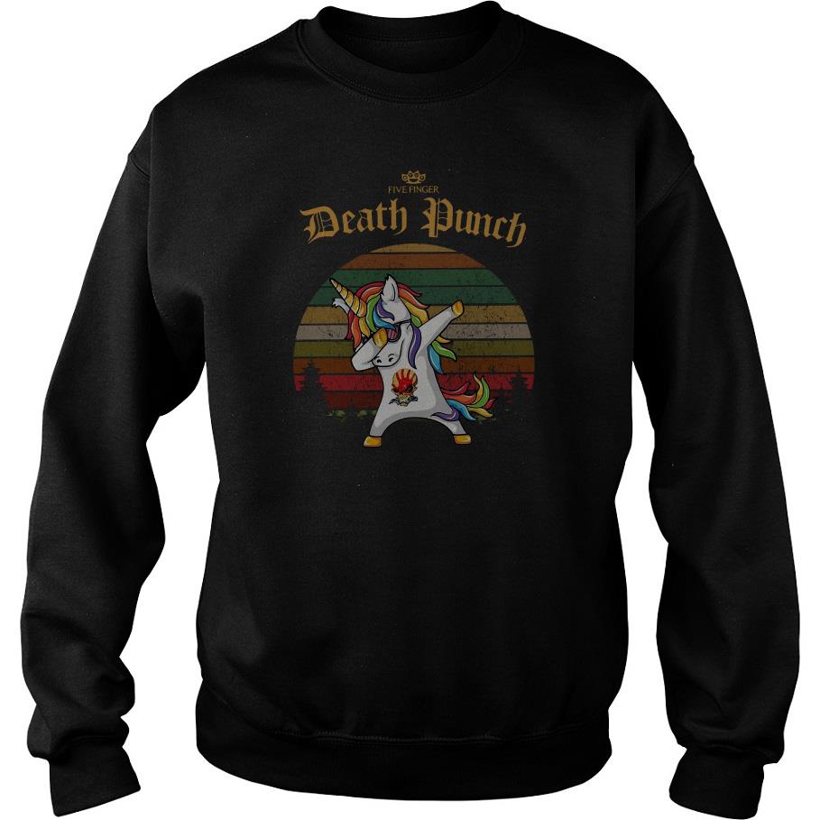 Unicorn Dabbing Five Finger Death Punch Vintage Sweatshirt SFA