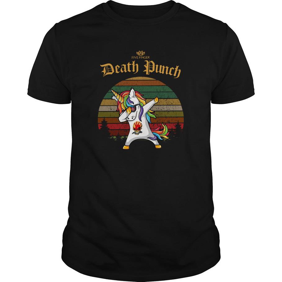 Unicorn Dabbing Five Finger Death Punch Vintage T Shirt SFA