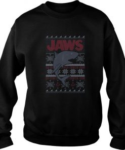 shark jaws ugly christmas sweatshirt SFA