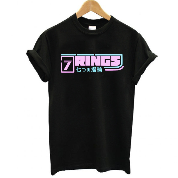 Ariana Grande 7 Rings Logo t shirt F07
