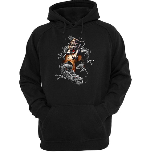 Chinese Tiger and Dragon hoodie F07
