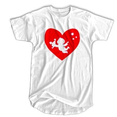 Cupid Heart t shirt F07