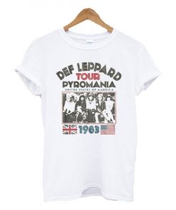 Def Leppard Tour Pyromania t shirt F07