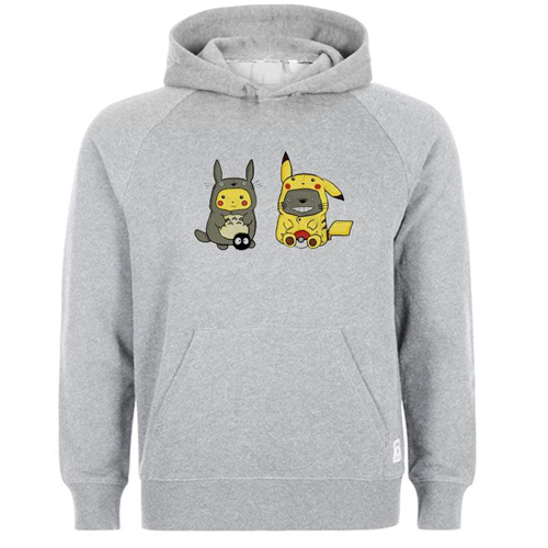 Funny Totoro Pikachu hoodie F07