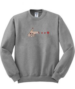 Hand Shoot Love sweatshirt F07