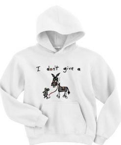 I don't give a rat donkey hoodie F07