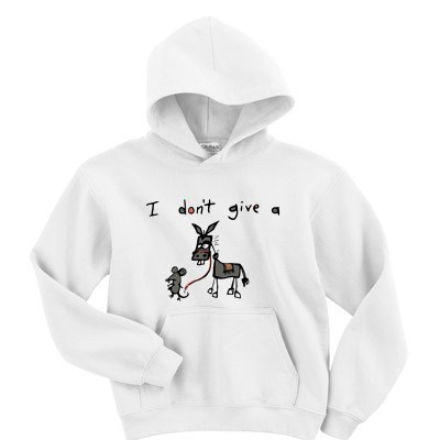I don't give a rat donkey hoodie F07