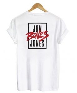 Jon Bones Jones UFC 197 Youth White t shirt back F07