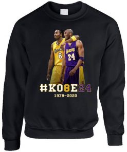 Kobe Bryant Basketball Tribute Los Angeles Number 24 8 Sweatshirt NA