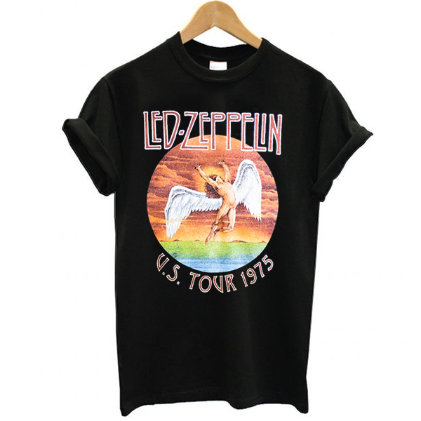 Led Zeppelin tour 1975 t shirt F07