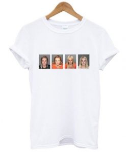 Lindsay Lohan Mugshot t shirt F07