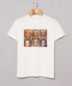 Lindsay Lohan Mugshots t shirt F07