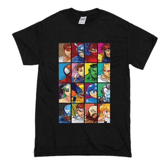Marvel Vs Capcom t shirt F07