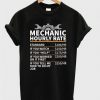 Mechanic hourly rate t shirt F07