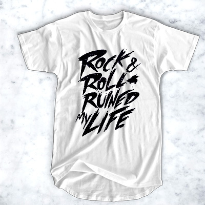 Rock Roll Ruined My Life t shirt F07