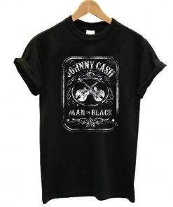 johnny cash man in black t shirt F07