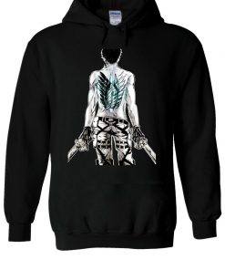 Attack On Titan Wings Levi Symbol Hoodie NA