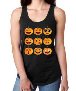 Halloween Pumpkin Emoji tank top NA