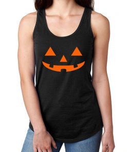 Halloween Scary Pumpkin Face tank top NA