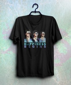 Happiness begins shirt cool jobros t-shirt NA