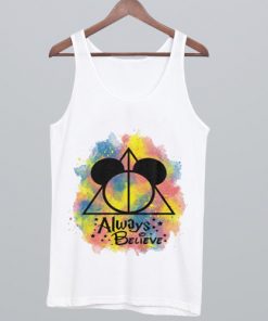 deathly hallows symbol mickey mouse head Tank Top NA
