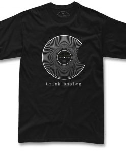 record think analog music tshirt NA