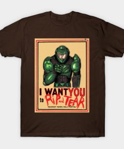 I Want YOU to RIP AND TEAR t shirt NA