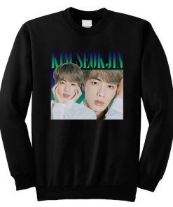 JIN Kim Seokjin BTS Bangtan Boys KPOP Retro Vintage Style Unisex Sweatshirt NA