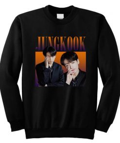 JK Jeon Jungkook BTS Bangtan Boys KPOP Retro Vintage Style Unisex Sweatshirt NA
