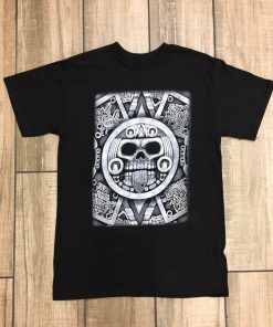 Aztec Skull Calendar T Shirt NA