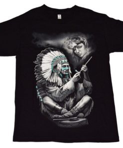 Native Peace Pipe T Shirt NA