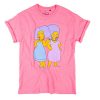 Women's Hot Pink The Simpsons Patty t shirt NA