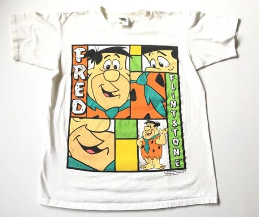 1994 FRED FLINTSTONE Distressed Vintage T Shirt NA